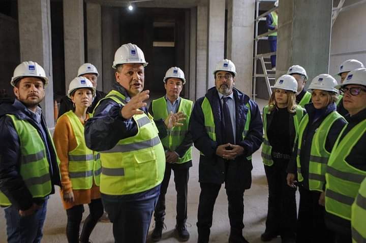 MAYRA, MALENA Y EL PRESIDENTE DEL CAF RECORRIERON LA MEGAOBRA DEL “SISTEMA AGUA SUR” DE AYSA