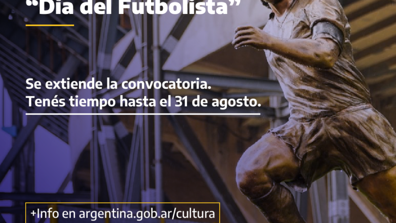 Se extendió el plazo para participar del Segundo Concurso Nacional de Escultura “Día del Futbolista”