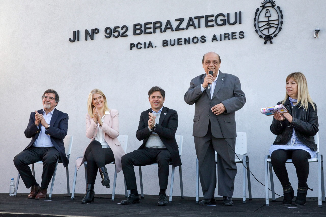 BERAZATEGUI: KICILLOF Y MUSSI INAUGURARON EL JARDÍN N° 952