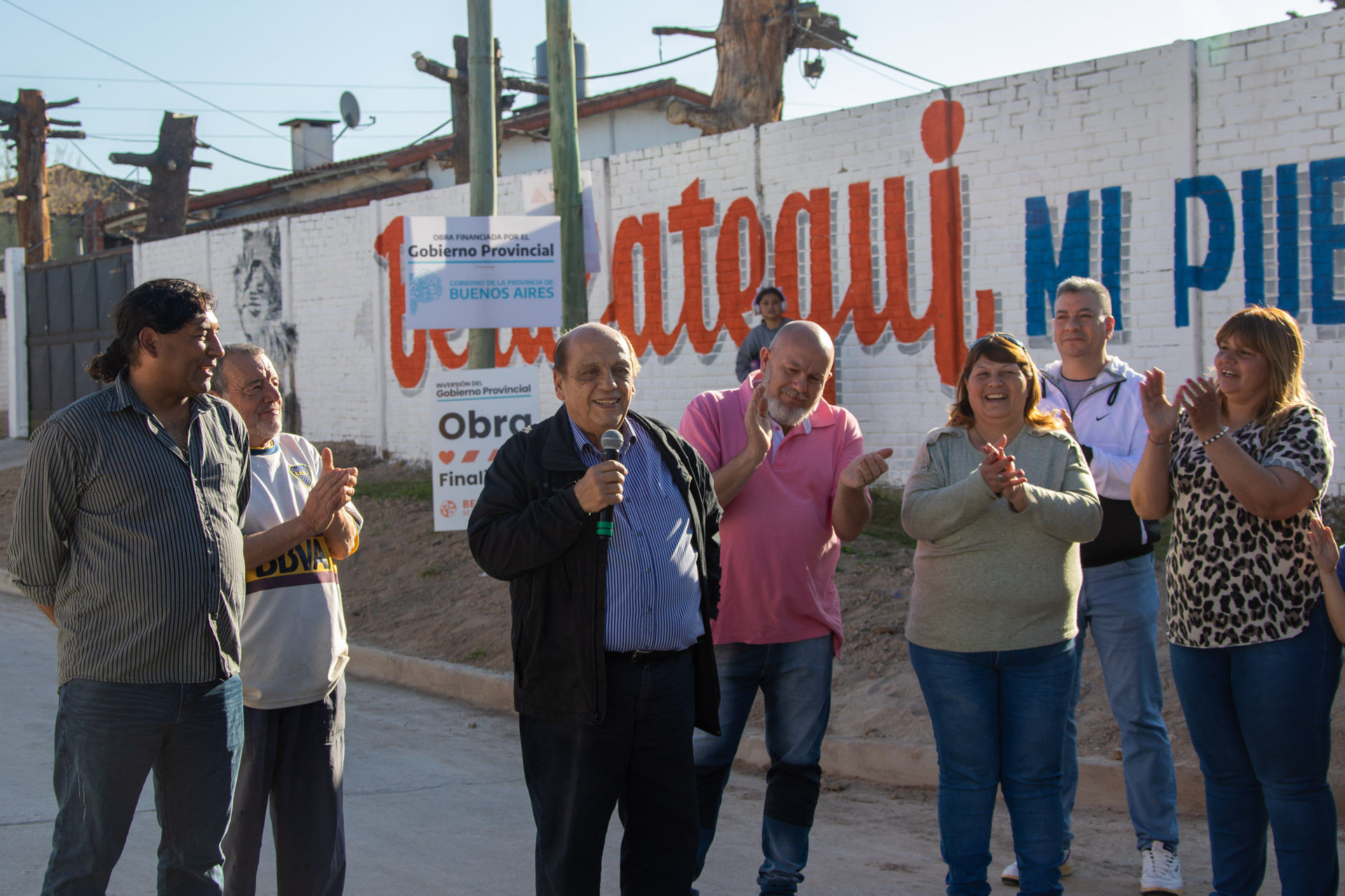 SE INAUGURARON CALLES PAVIMENTADAS EN PLÁTANOS