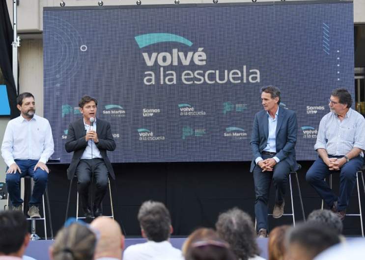 Kicillof participó de la presentación del programa “Volvé a la Escuela”