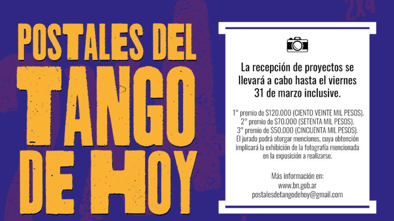 La Biblioteca Nacional Mariano Moreno lanza el concurso de fotografía “Postales del tango de hoy”