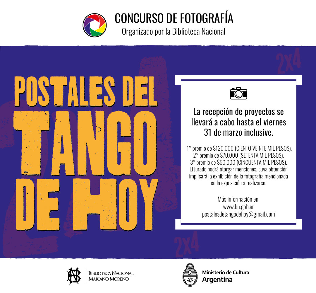 La Biblioteca Nacional Mariano Moreno lanza el concurso de fotografía “Postales del tango de hoy”