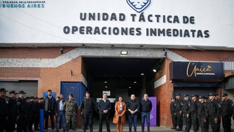 MAYRA INAUGURÓ CON AUTORIDADES DEL MINISTERIO DE SEGURIDAD BONAERENSE LA NUEVA BASE OPERATIVA DE LA UTOI EN VILLA LA FLORIDA