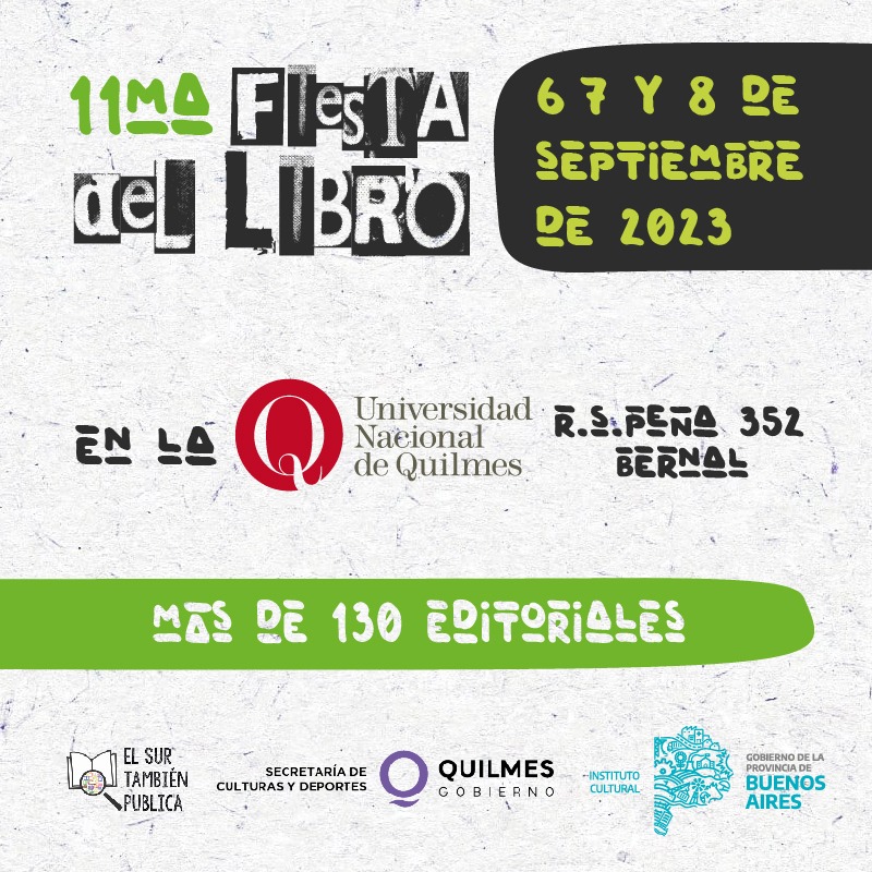 LLEGA A QUILMES LA 11ª EDICIÓN DE LA FIESTA DEL LIBRO