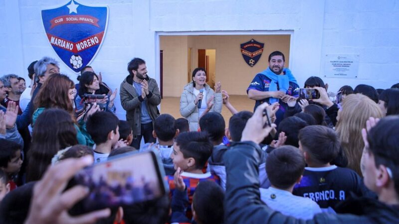 MAYRA INAUGURÓ EL SUM DEL CLUB MARIANO MORENO EN VILLA LUJÁN QUE SE CONSTRUYÓ CON SUBSIDIOS DEL MUNICIPIO DE QUILMES