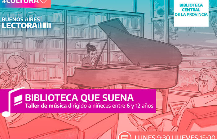 La Biblioteca Central de la Provincia ofrece un Taller de Música para infancias