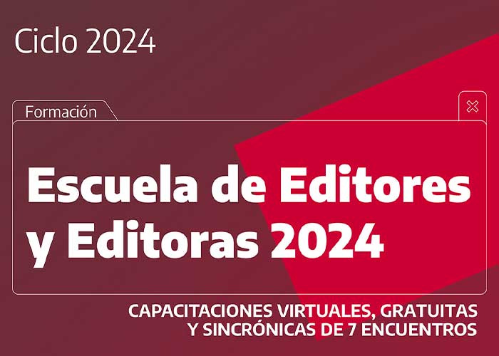 Abre nuevamente la inscripción a la escuela de editores y editoras literarios