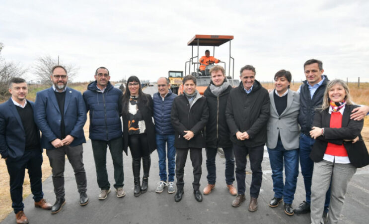Kicillof inauguró la obra de suministro de gas natural en Pirovano