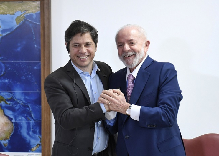 Kicillof se reunió con el presidente Lula da Silva