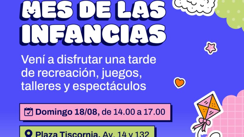 SE VIENE UN MEGA FESTEJO POR EL DÍA DE LA NIÑEZ EN BERAZATEGUI