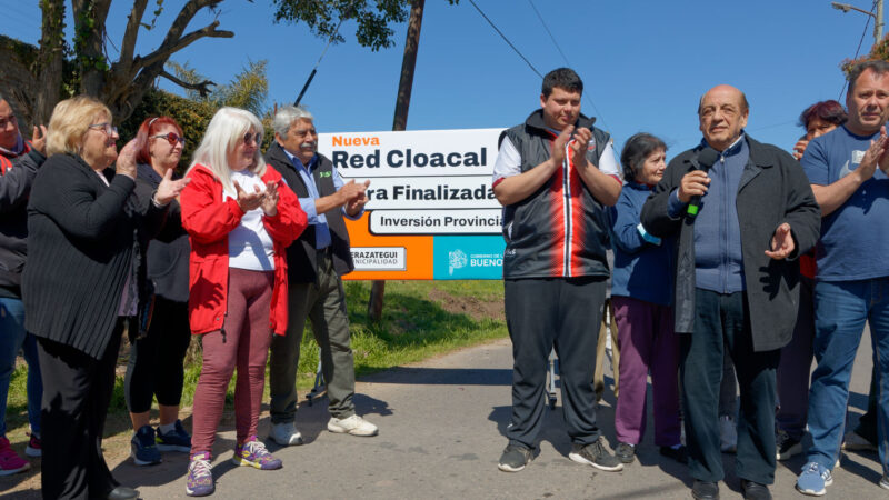 MUSSI INAUGURÓ REDES CLOACALES EN LOS BARRIOS SARMIENTO Y SAN MARCOS