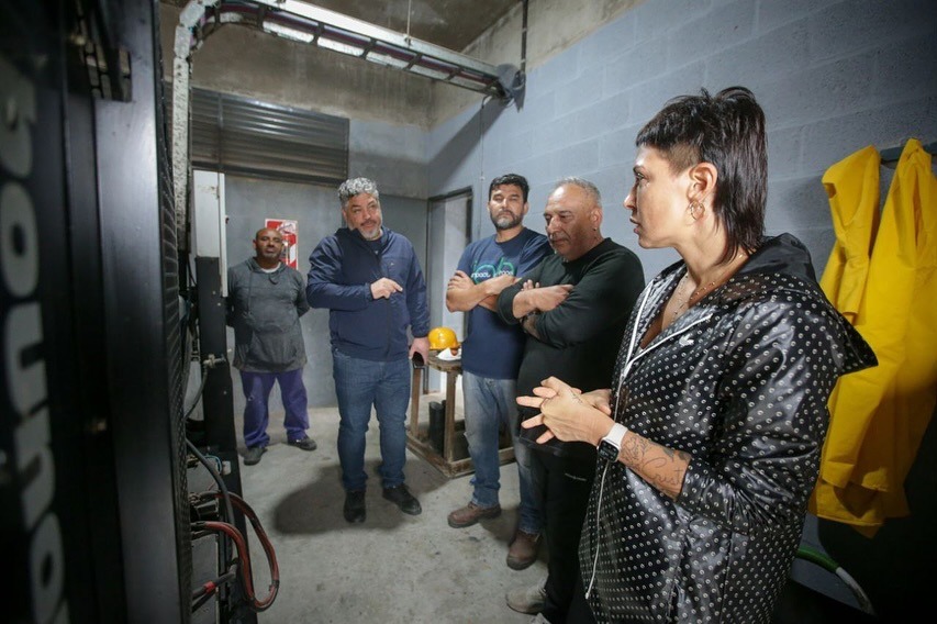 MAYRA SUPERVISÓ EL FUNCIONAMIENTO DE LA ESTACIÓN DE BOMBEO DE REPÚBLICA DEL LÍBANO Y ARROYO LAS PIEDRAS