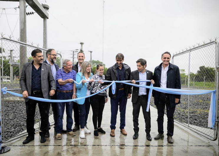 Kicillof inauguró la estación transformadora de Punta Indio