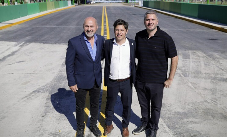 Kicillof y Secco inauguraron el puente Stella Maris en Ensenada