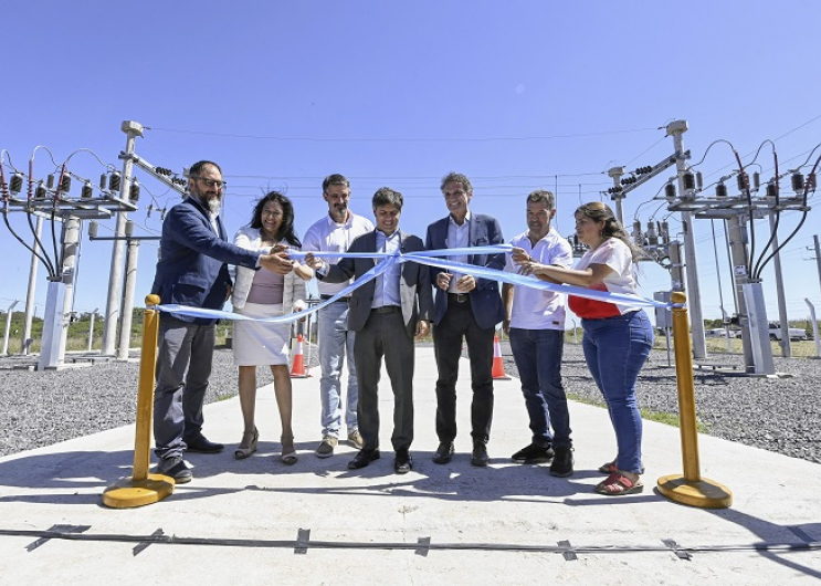 Kicillof inauguró la nueva estación transformadora de Mar del Sud