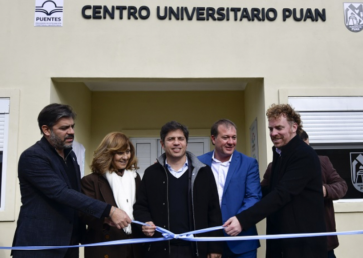Kicillof inauguró un nuevo Centro Universitario en Puan