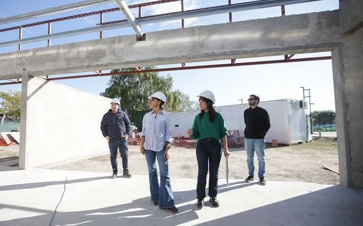 MAYRA SUPERVISÓ EL AVANCE DE OBRA DEL NUEVO NATATORIO MUNICIPAL EN SAN FRANCISCO SOLANO