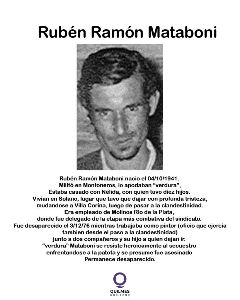 MEMORIA DDHH mataboni