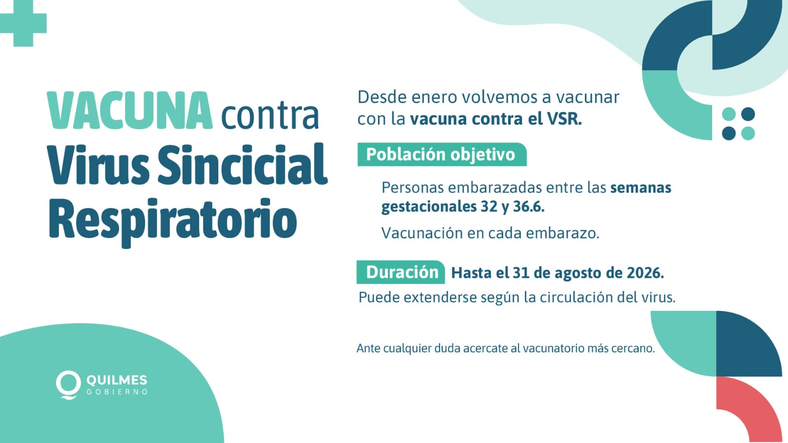 SE AMPLIÓ EL ACCESO A LA VACUNACIÓN CONTRA EL DENGUE Y SE MODIFICÓ EL ESQUEMA DE LA TRIPLE VIRAL PARA VECINOS DE QUILMES vacuna 4