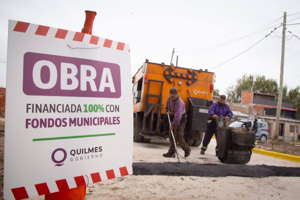 nuevas cuadras de pavimento finalizadas en el barrio owen de la ribera 4