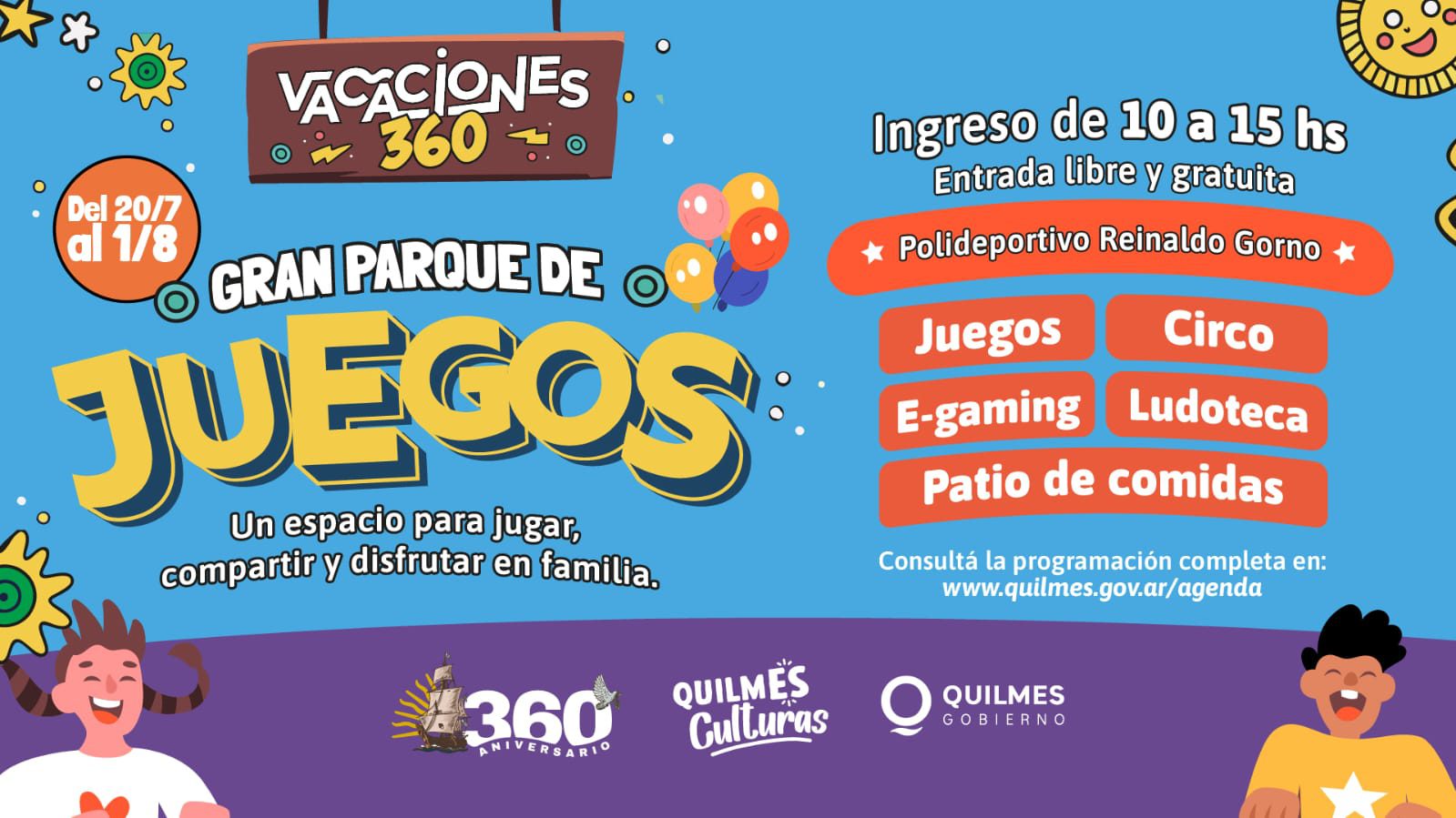 VACACIONES DE INVIERNO 2026: LA COMUNA OFRECERÁ MÚLTIPLES ACTIVIDADES GRATUITAS Y CONTARÁ CON EL “GRAN PARQUE DE JUEGOS” EN EL POLIDEPORTIVO MUNICIPAL 1 (1)